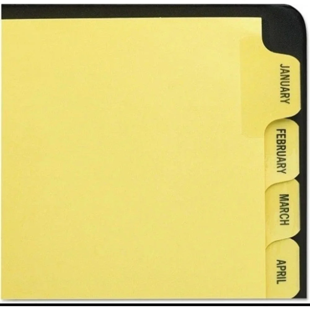Avery Preprinted Dividers with JAN-DEC Tabs, 1 Set/12 (11307) New & Sealed!